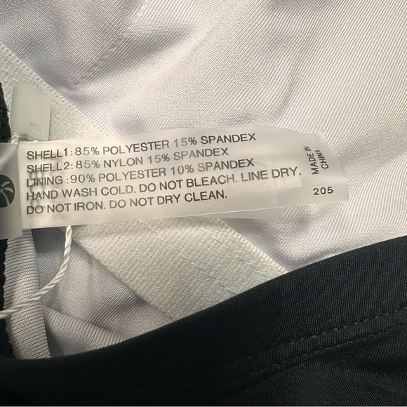 NWT Holipick Strapless Bandeau Black And White‎ Size XL Ruching Swimsuit Ruching - Picture 6 of 9